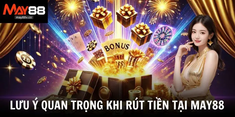 Các điểm cần lưu ý khi thực hiện rút tiền tại May88